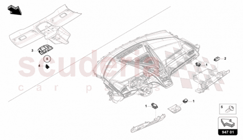 Part Diagram for Lamborghini 47B919390