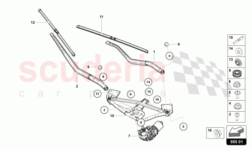 Part Diagram for Lamborghini 472955406C