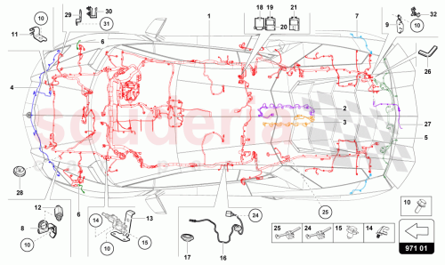 Part Diagram for Lamborghini 475971139DG