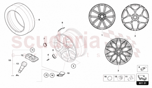 Part Diagram for Lamborghini 95C907255