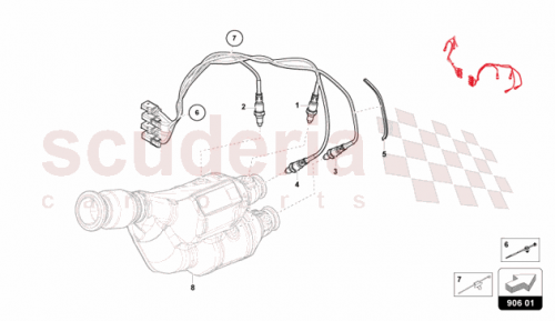 Part Diagram for Lamborghini 04E906262JE