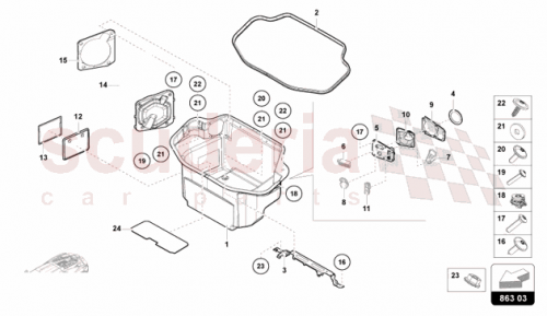 Part Diagram for Lamborghini 47B863440
