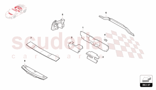 Part Diagram for Lamborghini 47B863902