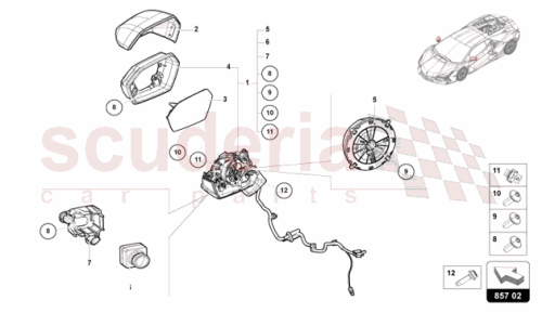 Part Diagram for Lamborghini 47A857410E3FZ
