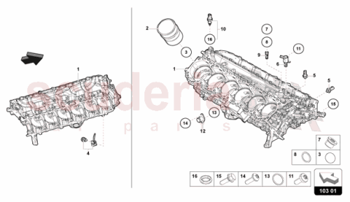 Part Diagram for Lamborghini 07M919081