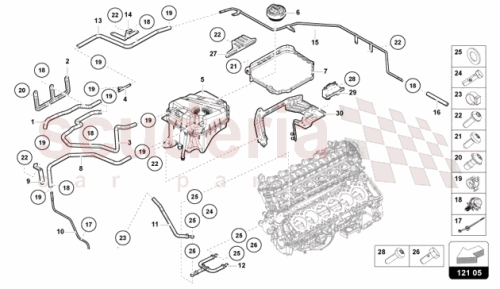 Part Diagram for Lamborghini 47B121566A