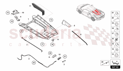 Part Diagram for Lamborghini 47B823087