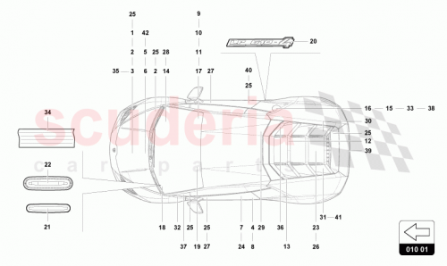 Part Diagram for Lamborghini 9Y0010539A