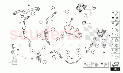 Part Diagram for Lamborghini 07L201215D
