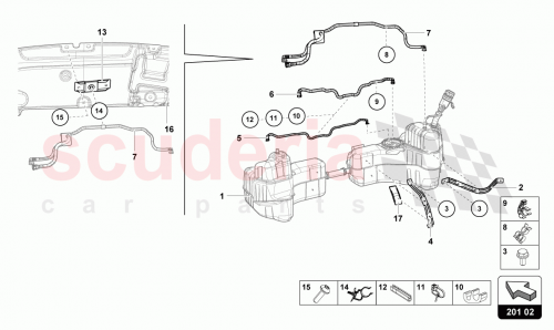 Part Diagram for Lamborghini 4S0201645