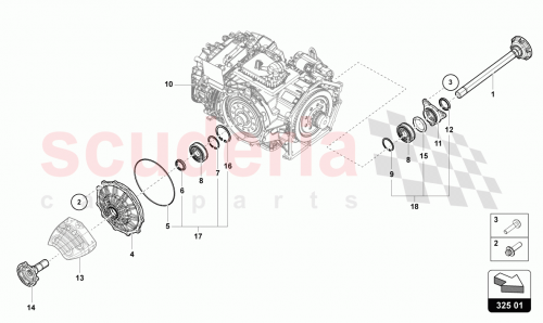 Part Diagram for Lamborghini 4T0301193A