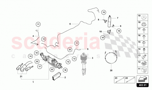 Part Diagram for Lamborghini 4T0616007A
