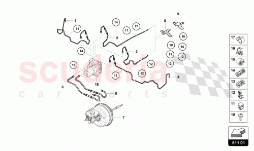 Part Diagram for Lamborghini 4T2614705B