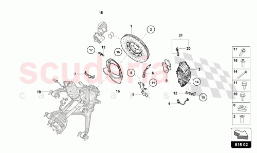 Part Diagram for Lamborghini 4T0615406FJ
