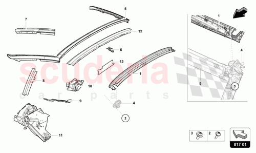 Part Diagram for Lamborghini 4T7817021B