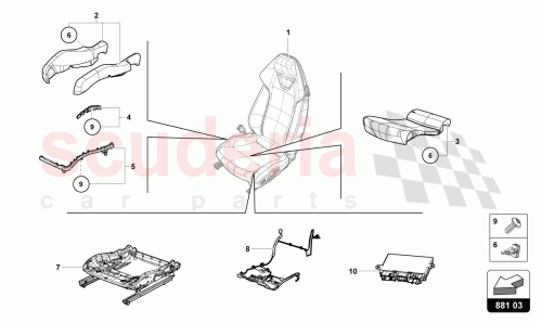 Part Diagram for Lamborghini 4T0881405E