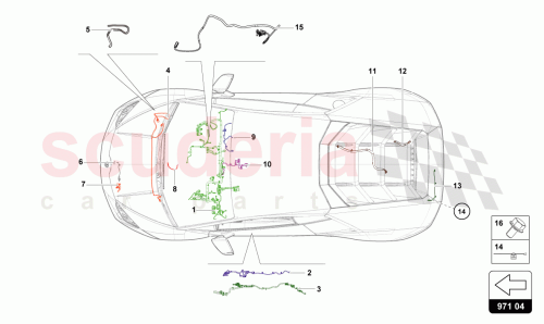 Part Diagram for Lamborghini 4T0971036C