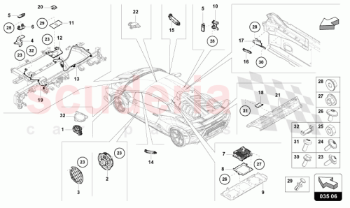 Part Diagram for Lamborghini 4T3035756B