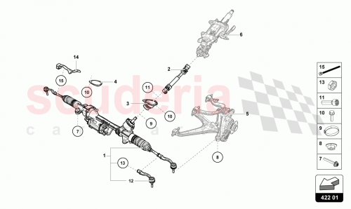 Part Diagram for Lamborghini 4T3127238