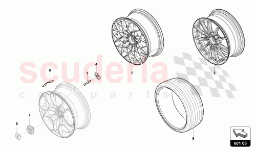 Part Diagram for Lamborghini 4T3601301J