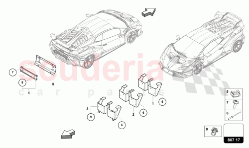 Part Diagram for Lamborghini 4T3807997A