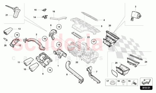 Part Diagram for Lamborghini 4T0819250