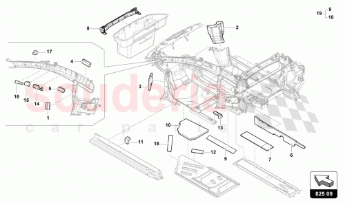 Part Diagram for Lamborghini 4T8864710