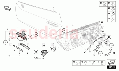Part Diagram for Lamborghini 4T3831616