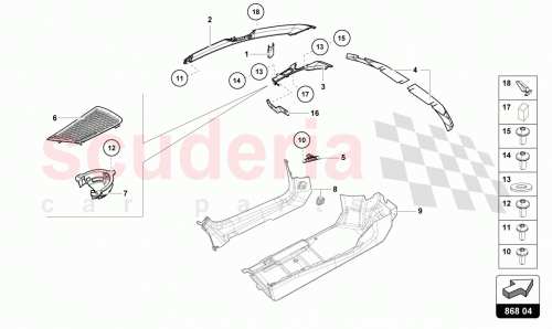 Part Diagram for Lamborghini 4T0867234N