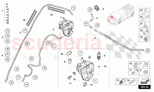 Part Diagram for Lamborghini 1U0971850G