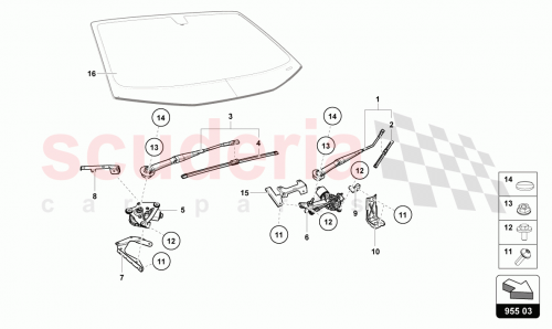 Part Diagram for Lamborghini 4T2955460
