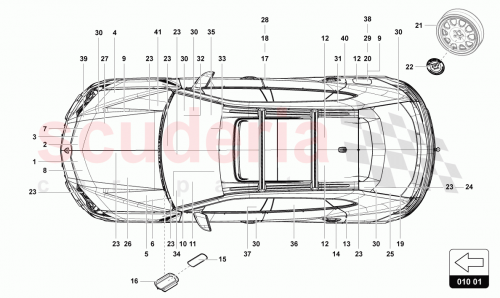 Part Diagram for Lamborghini 4ML010531E