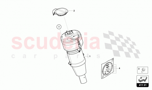 Part Diagram for Lamborghini 4M0616039BF