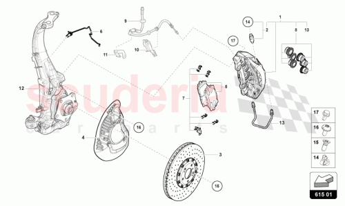 Part Diagram for Lamborghini 4M0615106KG
