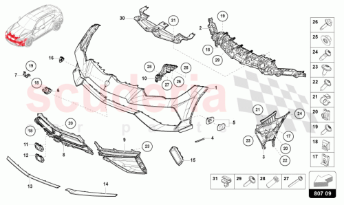 Part Diagram for Lamborghini 4ML807485AY9B