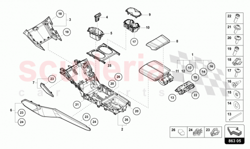 Part Diagram for Lamborghini 4ML857718B