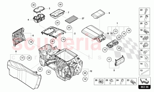 Part Diagram for Lamborghini 4ML864366