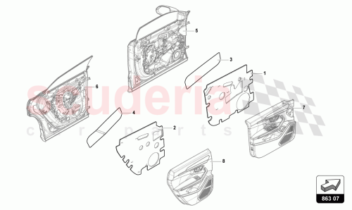Part Diagram for Lamborghini 4ML863979