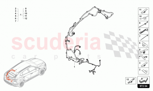 Part Diagram for Lamborghini 4ML971184G