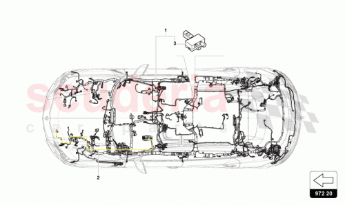Part Diagram for Lamborghini 4N0035585