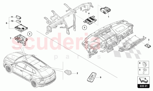 Part Diagram for Lamborghini 4K2035285F