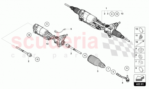 Part Diagram for Lamborghini 4M1423055AM