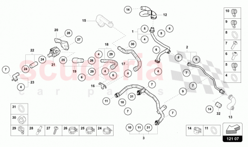 Part Diagram for Lamborghini 0P2121075J