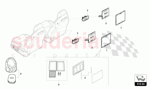 Part Diagram for Lamborghini 4ML919607E