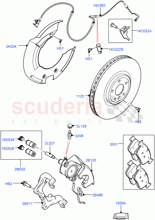 LR090691 Range Rover Velar CALIPER - BRAKE