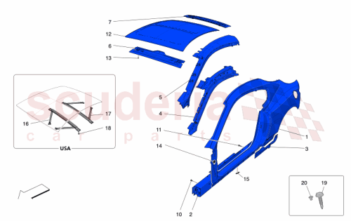 Part Diagram for Maserati 673015448
