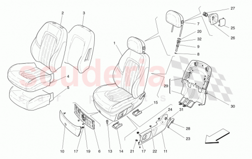 Part Diagram for Maserati 670242110
