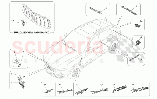 Part Diagram for Maserati 670214437