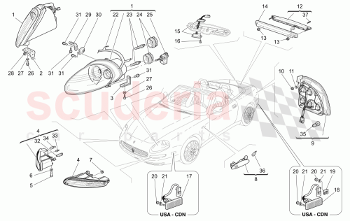 Part Diagram for Maserati 190712006