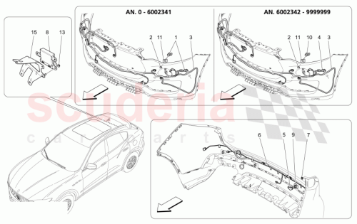 Part Diagram for Maserati 670103537